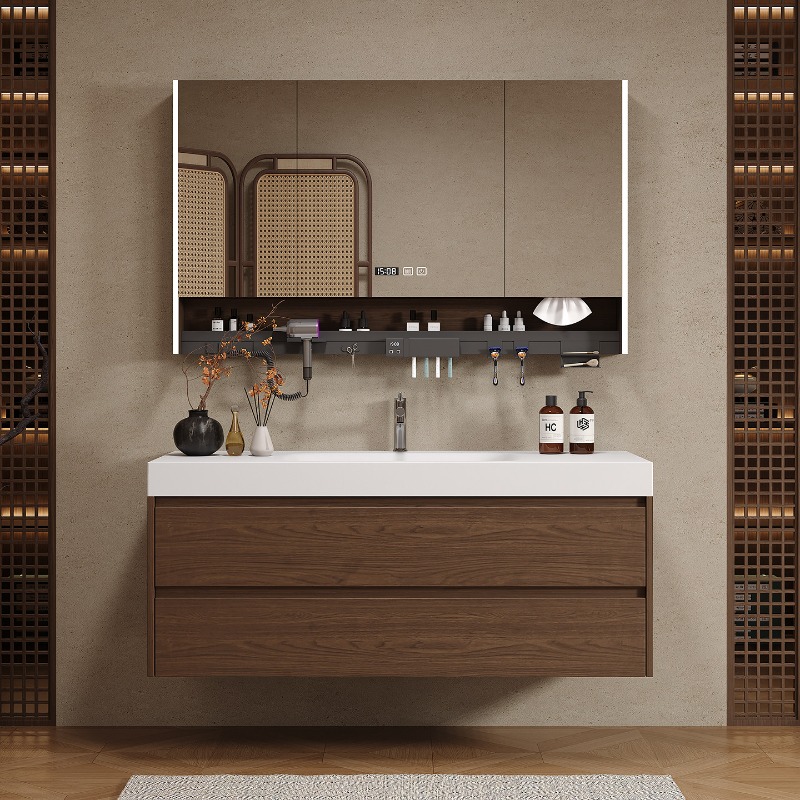 Home Bathroom Vanity Combo - Деревянные перегородки для ванной комнаты: роскошный