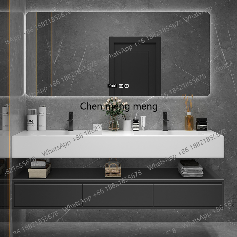 Черный шкаф-органайзер для ван – обзор и цена Home Bathroom Vanity Combo