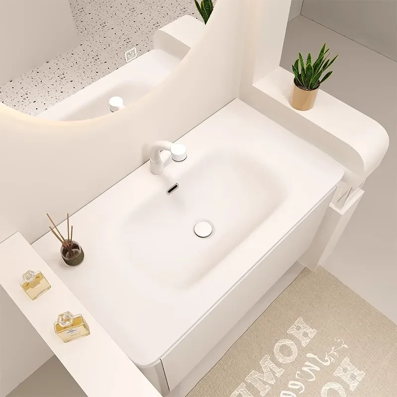 Навесной керамический шкаф-тум – обзор и цена Home Bathroom Vanity Combo