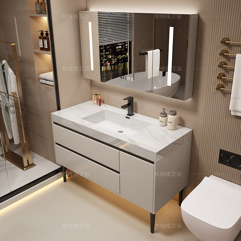 Современный зеркальный шкаф-пе – обзор и цена Home Bathroom Vanity Combo